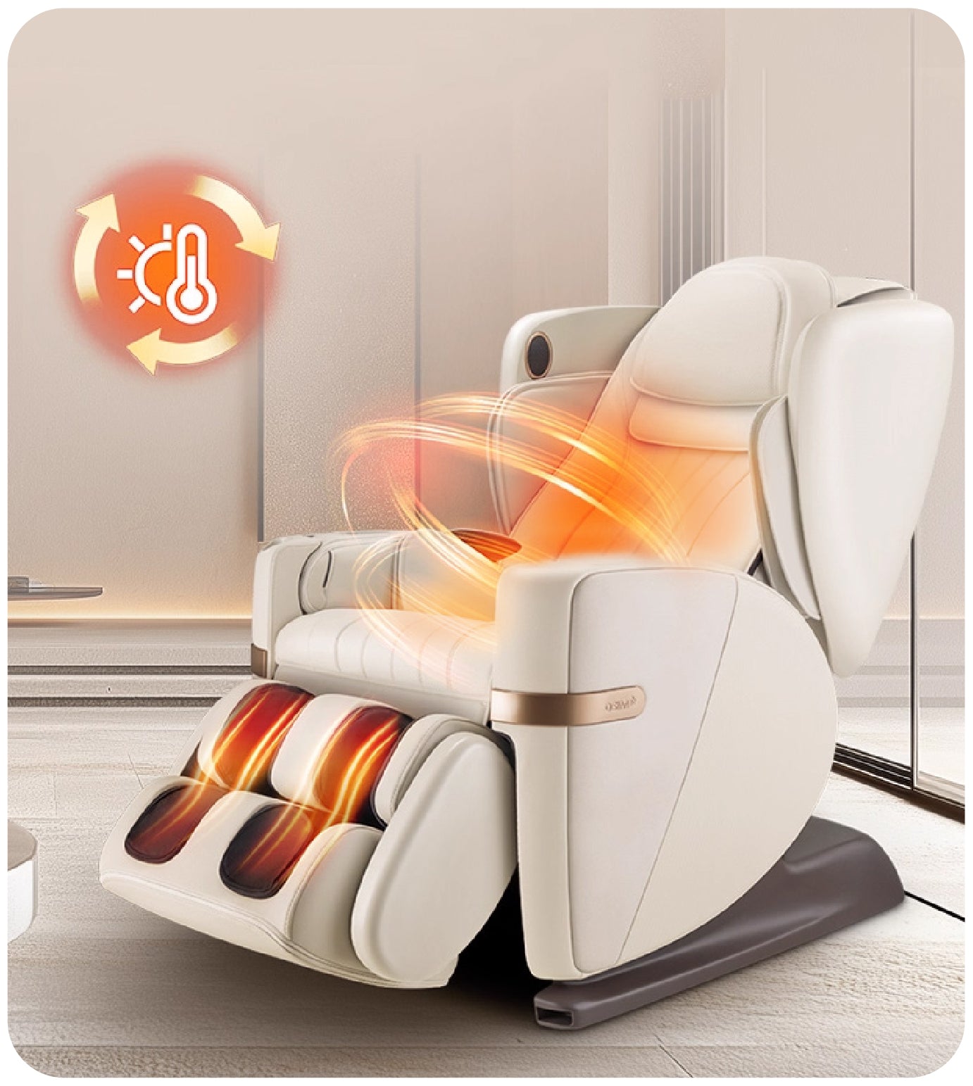 Delivers evenly distributed warmth across the full back and legs, helping muscles loosen naturally and feel more receptive to massage to eases stiffness and enhances circulation — helps to unwind faster and relaxation lasts longer.