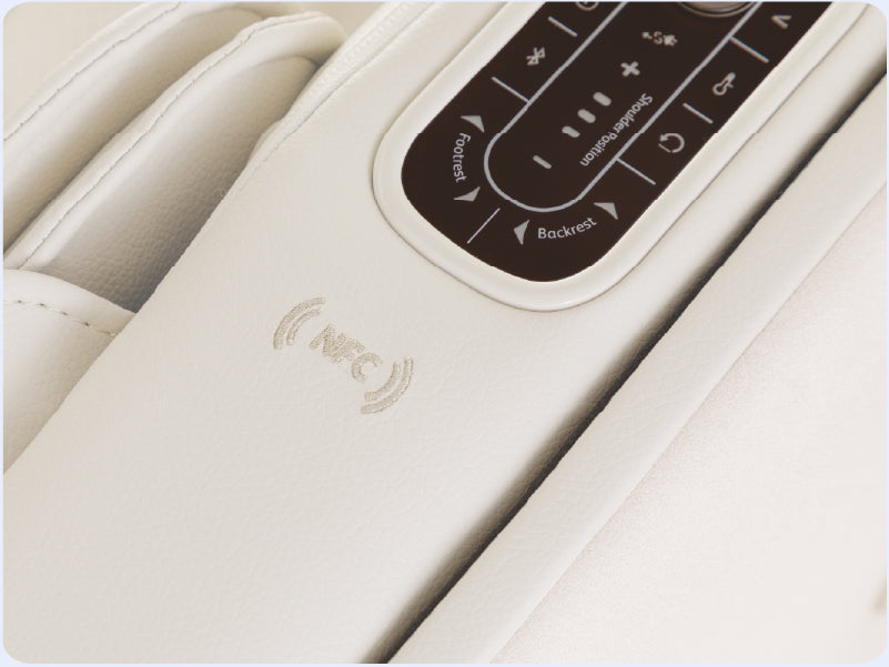 OSIM massage chair targeting back, shoulder, and leg muscles to help relieve stiffness and tension caused by prolonged sitting or physical activity